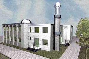 Компьютерный макет строящейся мечети