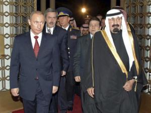 Встреча Владимира Путина с королем Саудовской Аравии Абдаллой в Эр-Рияде