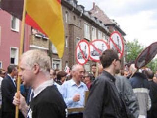 Акция протеста правых в городе Кельне
