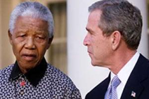 Н. Мандела и Д. Буш.