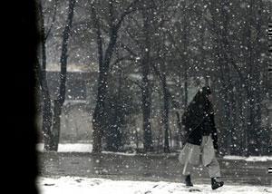 Снегопад в Кабуле.