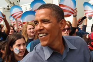 Барак Обама на встрече с избирателями в штате Айова