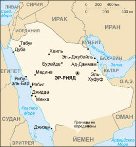 Карта Королевства Саудовской Аравии