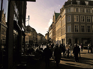 Люди на улице Копенгагена