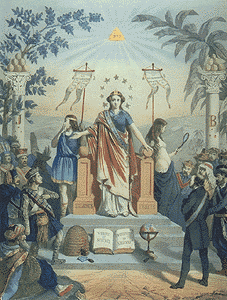 Художественный образ масонской ложи Франции Великий Восток 