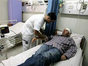 Хазем Бадер в госпитале