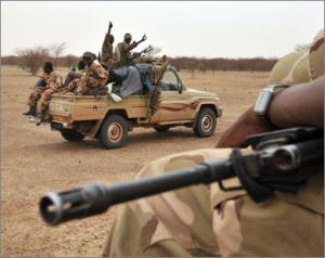 Военные Чада на границе с Суданом