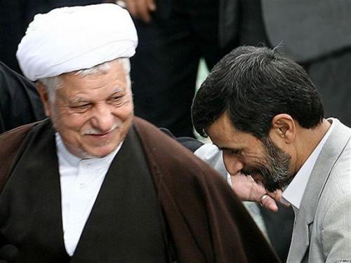 Али Акбару Хашеми-Рафсанджани и Махмуд  Ахмадинежад