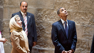 Барак Обама и Хиллари Клинтон в каирской мечети