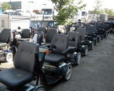 Инвалидные коляски, которые ждут в секторе Газа