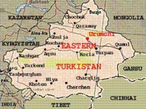 Карта Восточного Туркестана