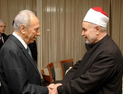 Израильский президент Ш. Перес и шейх Аль-Азхара Тантави