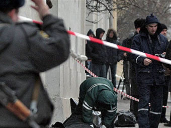 На месте убийства Маркелова и Бабуровой. Архивное фото ©AFP