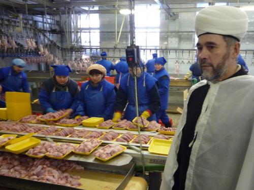 Ф. Гарифуллин инспектирует птицефабрику в поселке Каскара Тюменской области, производящую халальную продукцию