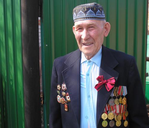 Ветеран из села Ямбаево в Тюменской области