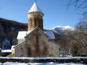 Храм в монастыре Кватахеви в Грузии