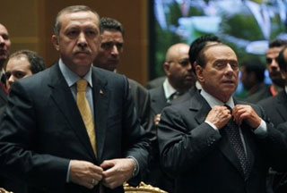 На саммите ЛАГ - Тайип Эрдоган и Сильвио Берлускони