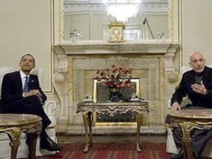 Барак Обама и Хамид Карзай