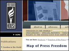 Freedom House представляет доклад о свободе СМИ каждый год