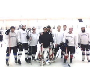 Хоккейная команда из села Белозерье