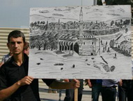 Мусульманская община устроила демонстрацию в столице Скопье, отстаивая право на реконструкцию мечети Бурмали