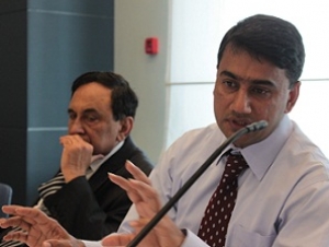 На круглом столе присутствовали шейх Мохамед Ильтаф, член Палаты лордов (слева) и президент Founder&CEO доктор Тарик Шима