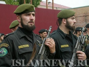 Чеченские милиционеры на страже порядка