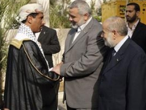Лидер ХАМАС Исмаил Ханийа принимает делегацию из Алжира
