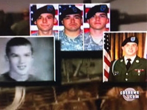 Старший сержант Калвин Гиббс, капрал Джереми Морлок, рядовой первого класса Эндрю Холмс, специалист Майкл Уэгнон и специалист Адам Уинфилд обвиняются в убийстве трех мирных афганцев, которых они забро