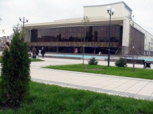 Здание театрально-концертного зала в Грозном, где 12 октября откроется форум