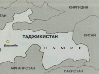 Карта киргизии и таджикистана