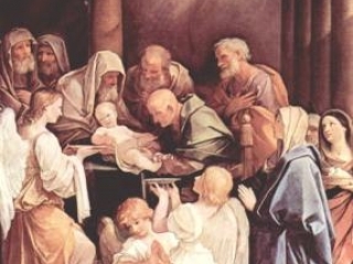 Фрагмент картины "Обрезание Иисуса" итальянского живописца Рени Гвидо