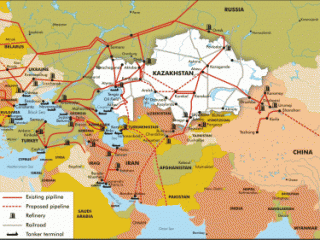 Транскаспийский газопровод (по дну Каспия между Туркменистаном и Азербайджаном) может стать частью "Набукко"