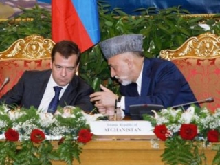 Президенты РФ и Афганистана на одной из предыдущих встреч