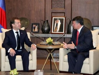 Дмитрий Медведев на встрече с королем Иордании Абдаллой II