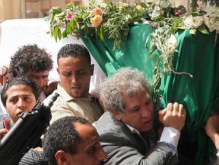 Траурную процессию возглавил старший сын ливийского лидера Саиф аль-Ислам