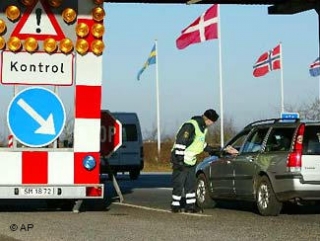 Контроль на границе с Данией до подписания шенгенского соглашения. Архив