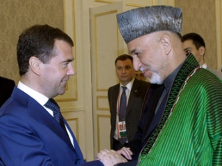 Дмитрий Медведев и Хамид Карзай обсудят участие России в восстановлении экономики Афганистана (фото: РИА Новости)