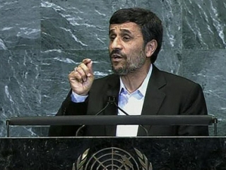 М.Ахмадинежад на трибуне Генассамблеи ООН