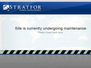 Cайт разведывательно-аналитическjq компании Stratfor остается закрытым