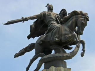 Киргизский богатырь Манас, герой эпоса, по преданию объединивший киргизов