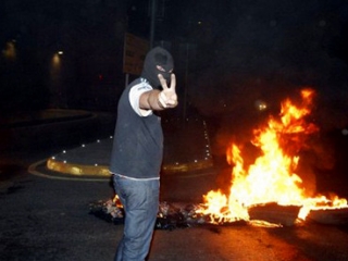 Участник ночных беспорядков в Ливане