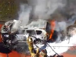 Взорванный автомобиль муфтия Татарстана