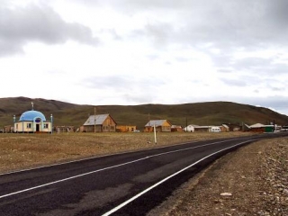 Аул Ташанта на российско-монгольской границе