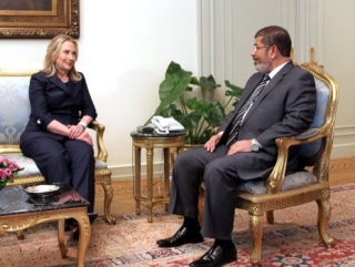 Встреча президента Египта с Госсекретарем США Хиллори Клинтон