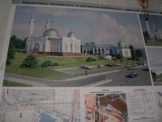 Проект строющейся новой соборной мечети в Пензе
