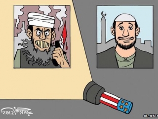 Карикатуры отражают взгляд западной прессы на ислам и мусульман