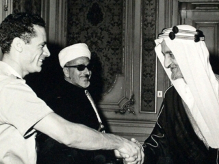 Встреча Фейсала с Каддафи. Фото: Аль-Арабийя