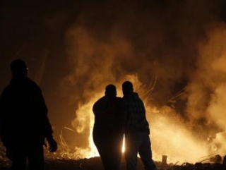 Газа в огне. Фото: РИА Новости