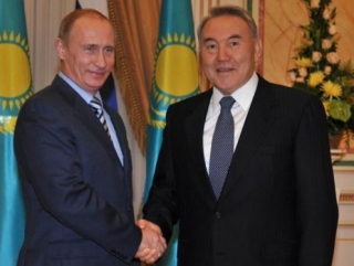 Президенты России и Казахстана